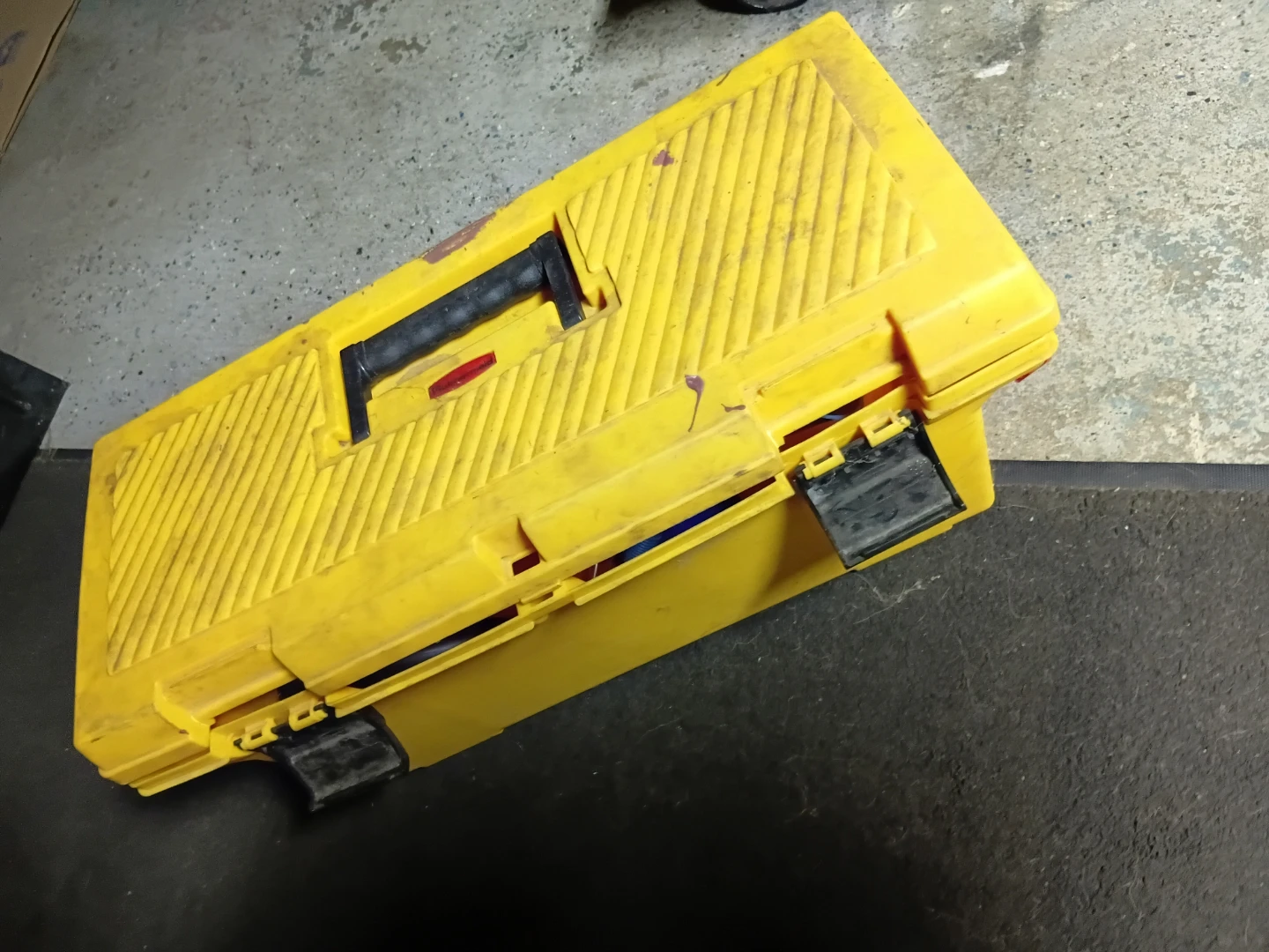 Yellow Plastic Toolbox