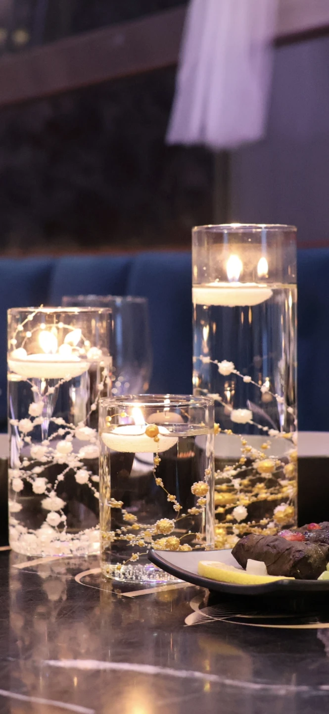 Set of 3 Floating Candle Votive Holders - photo 2