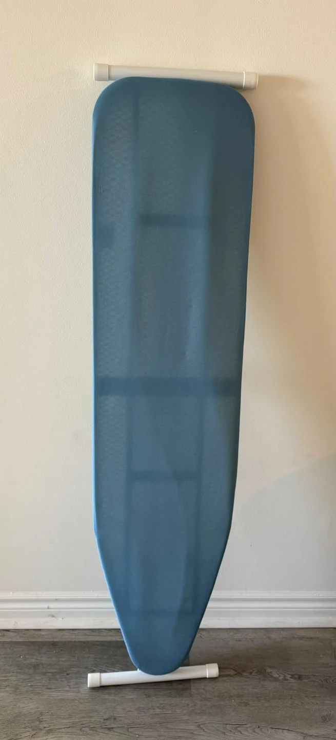 Blue Ironing Board with Stand and iron
