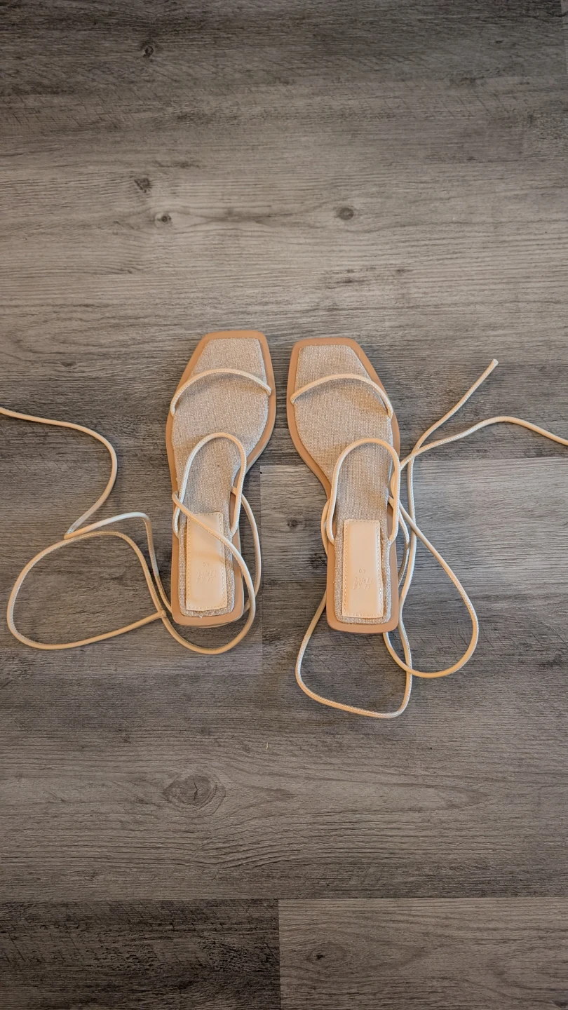 H&M Women's Lace-Up Espadrille Wedge Sandals - photo 2