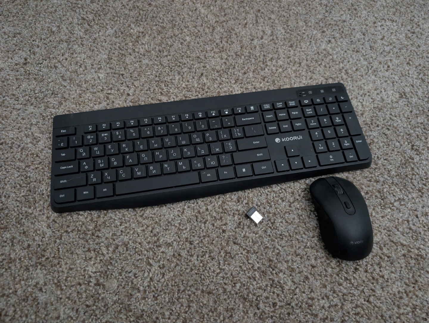 KOORUI Wireless Keyboard and Mouse Combo