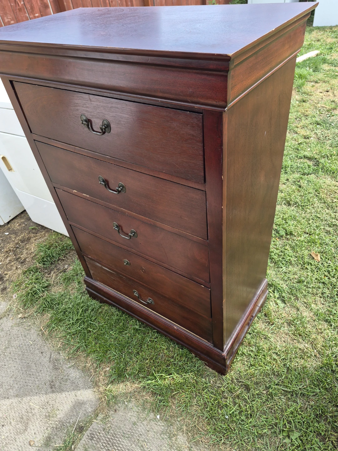 Solid wood 5 drawer dresser