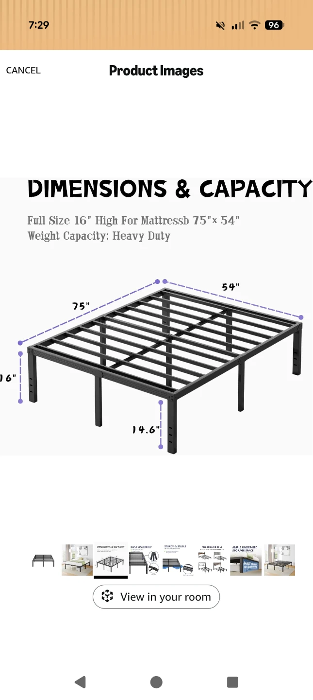 Full Size Bed Frame - photo 2