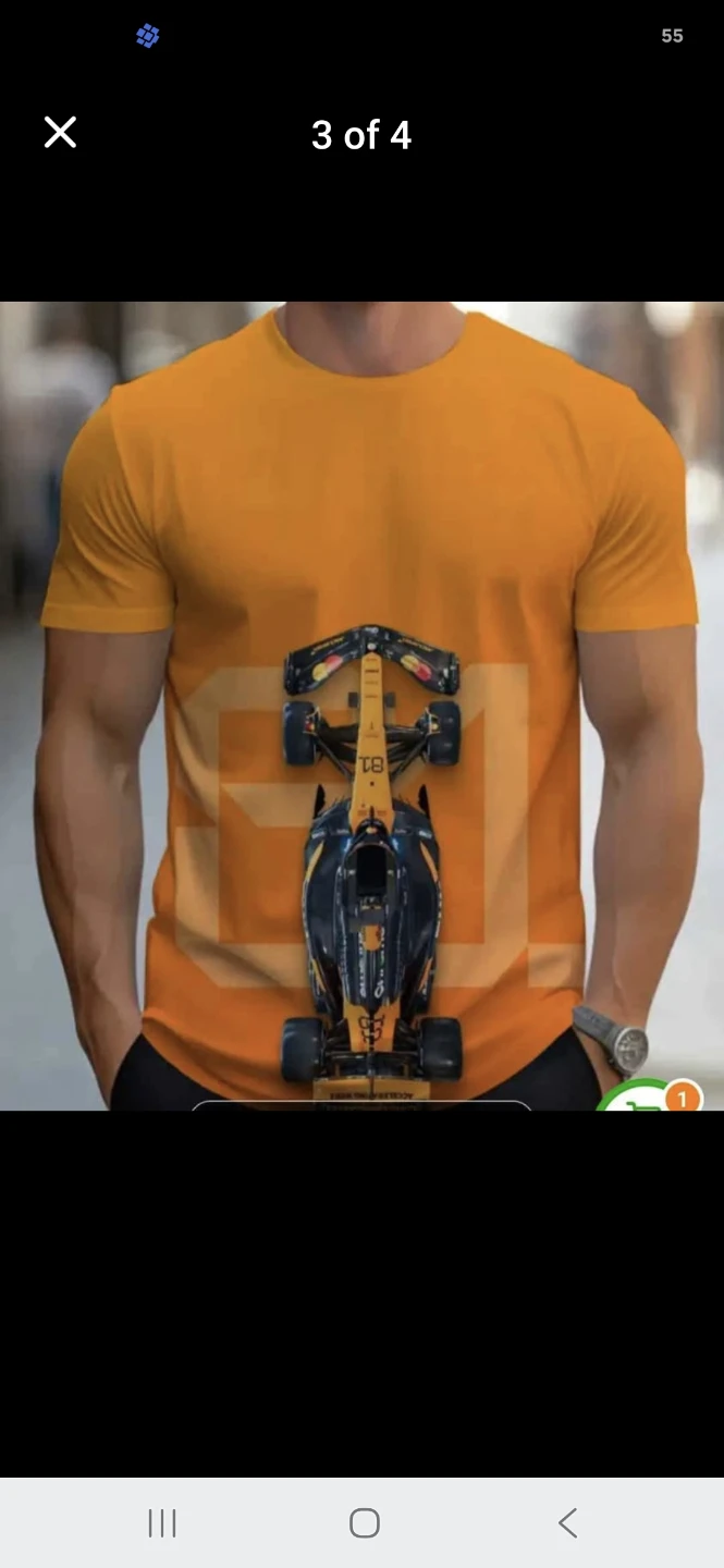 Men's Graphic T-Shirt - Formula 1 Race Car Design 🏆 - photo 4