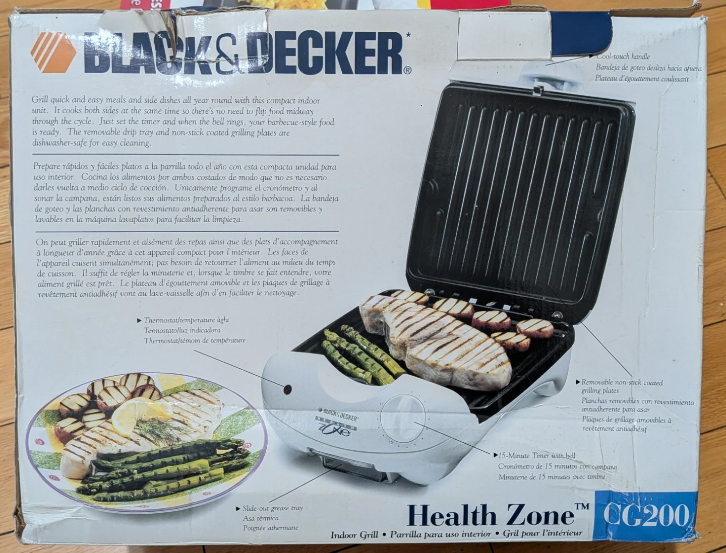 Black & Decker Health Zone Indoor Grill CG200 - photo 2