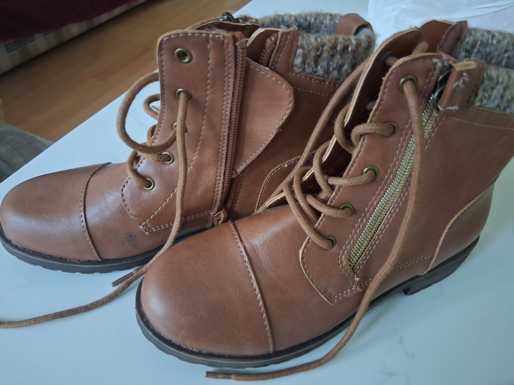 Kids' Brown Combat Boots - photo 4