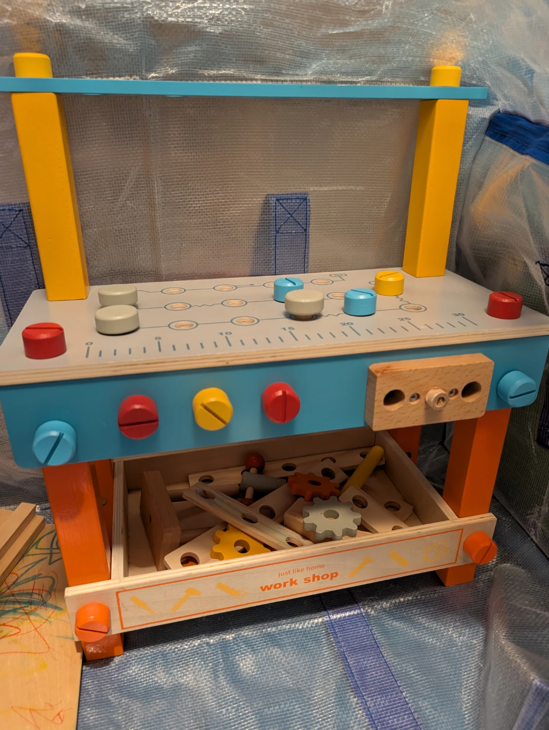 Just Like Home Work Shop Toy Workbench