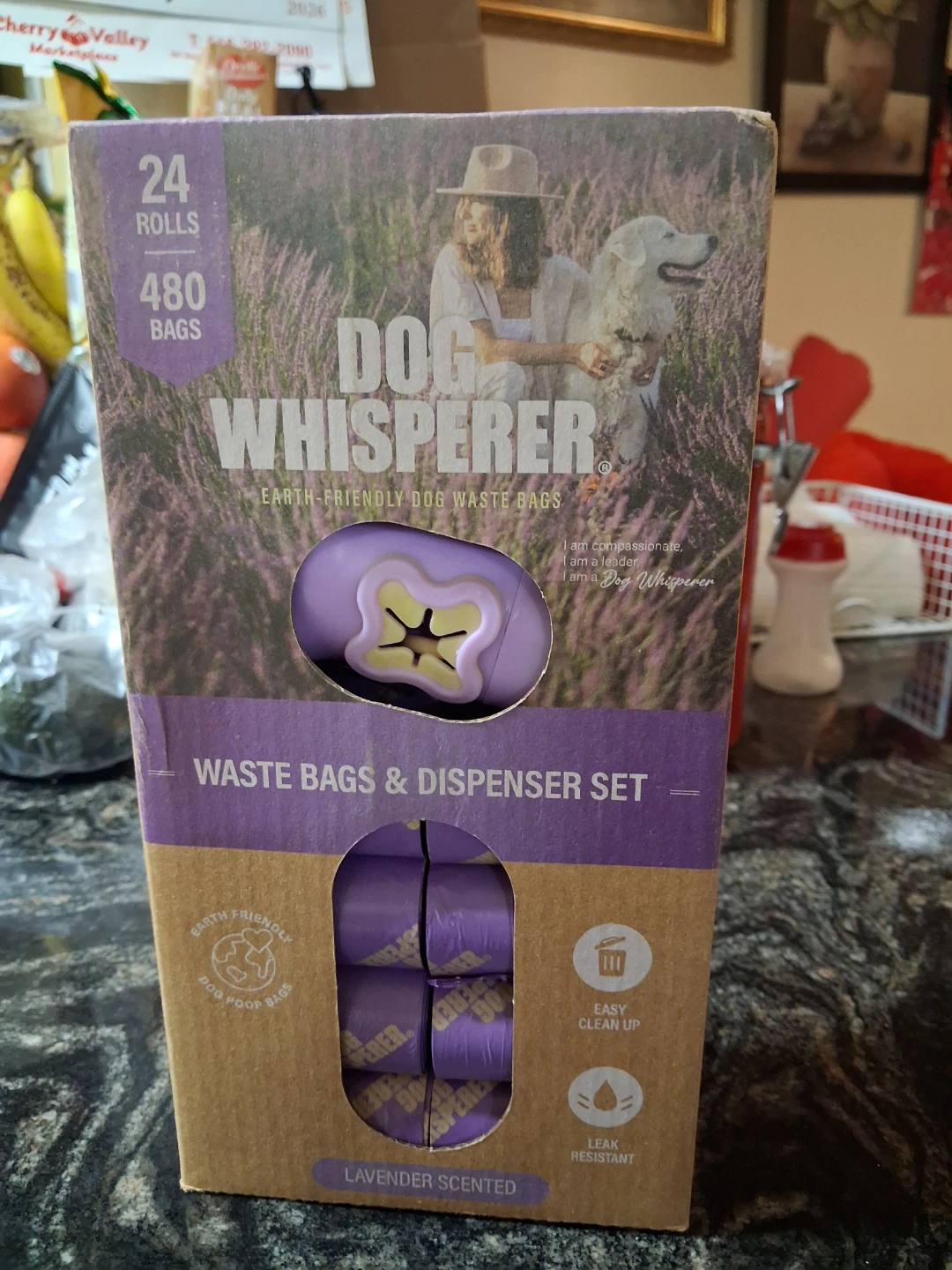 Dog Whisperer Earth-Friendly Waste Bags & Dispenser Set