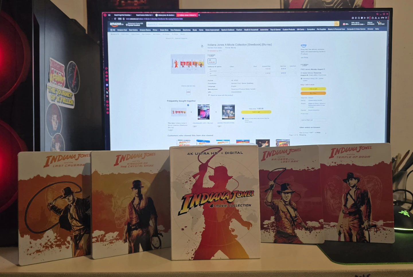 Indiana Jones 4-Movie Collection 4K Ultra HD + Digital Steelbook