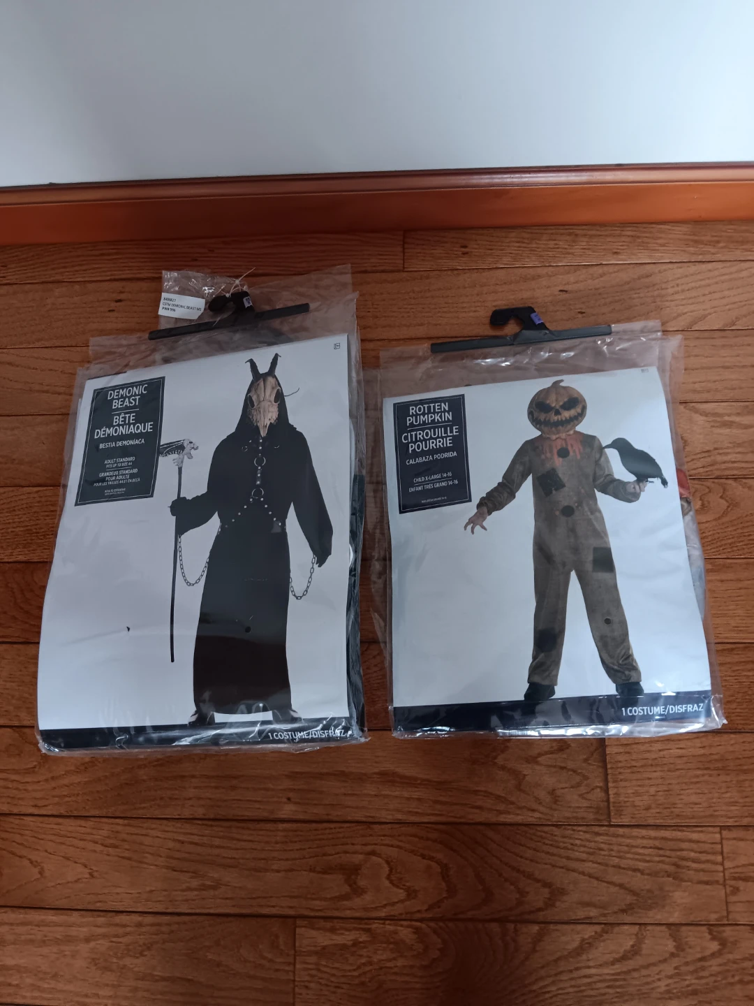 Demonic beast costume  and rotten pumpkin costume