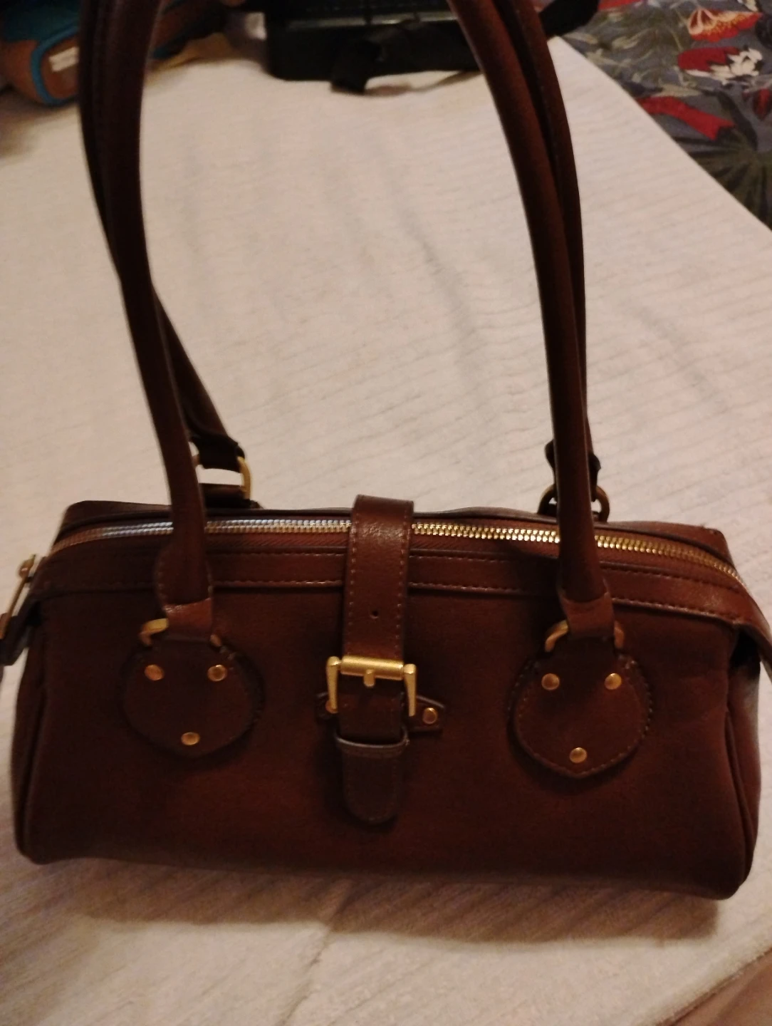 Brown Leather Shoulder Bag