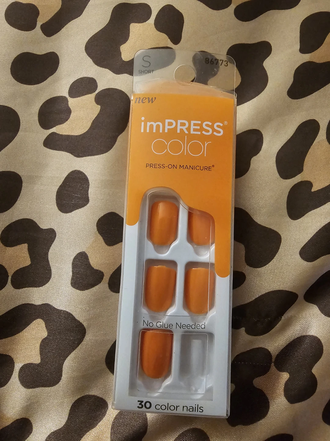 imPRESS Color Short Press-On Manicure - Orange
