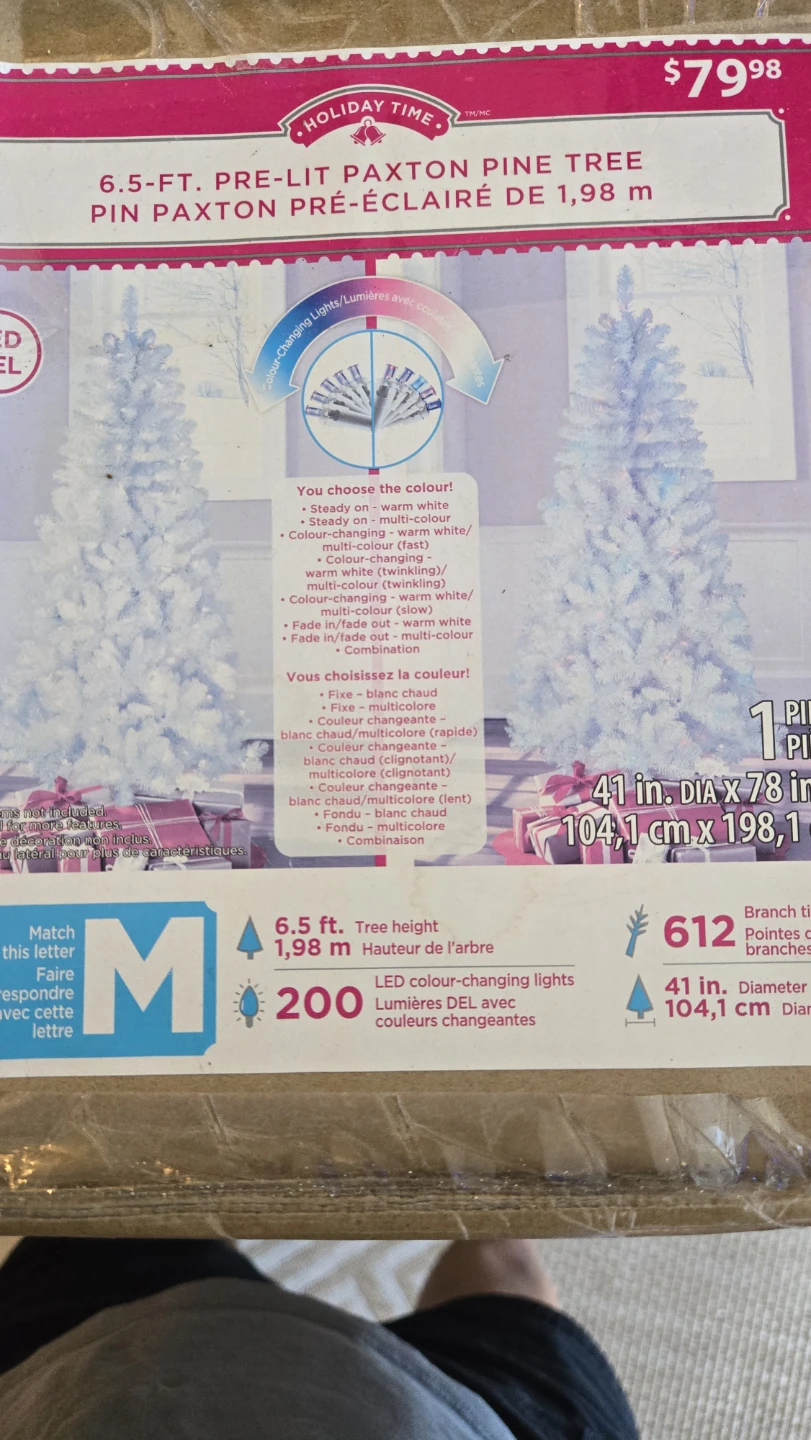 Holiday Time 6.5-FT Pre-Lit Pine Tree