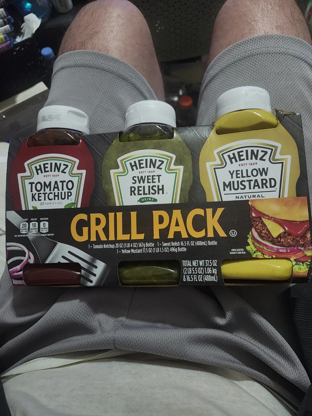 Heinz Grill Pack Ketchup, Sweet Relish, and Yellow Mustard