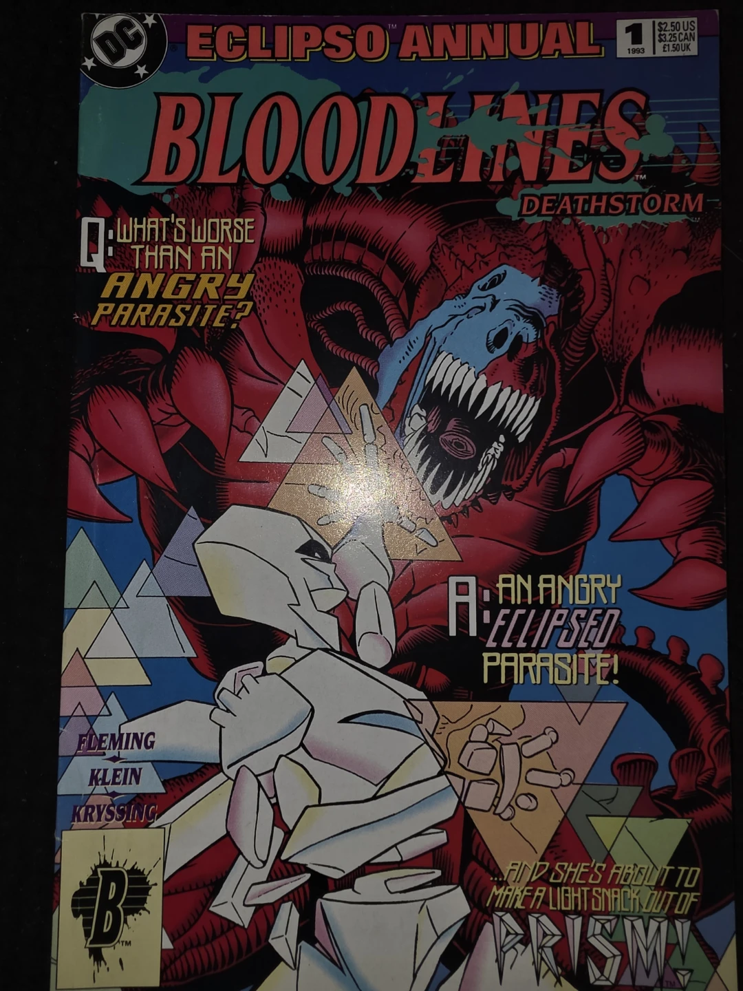 DC Eclipso Annual #1 Bloodlines Deathstorm Comic Book 1993