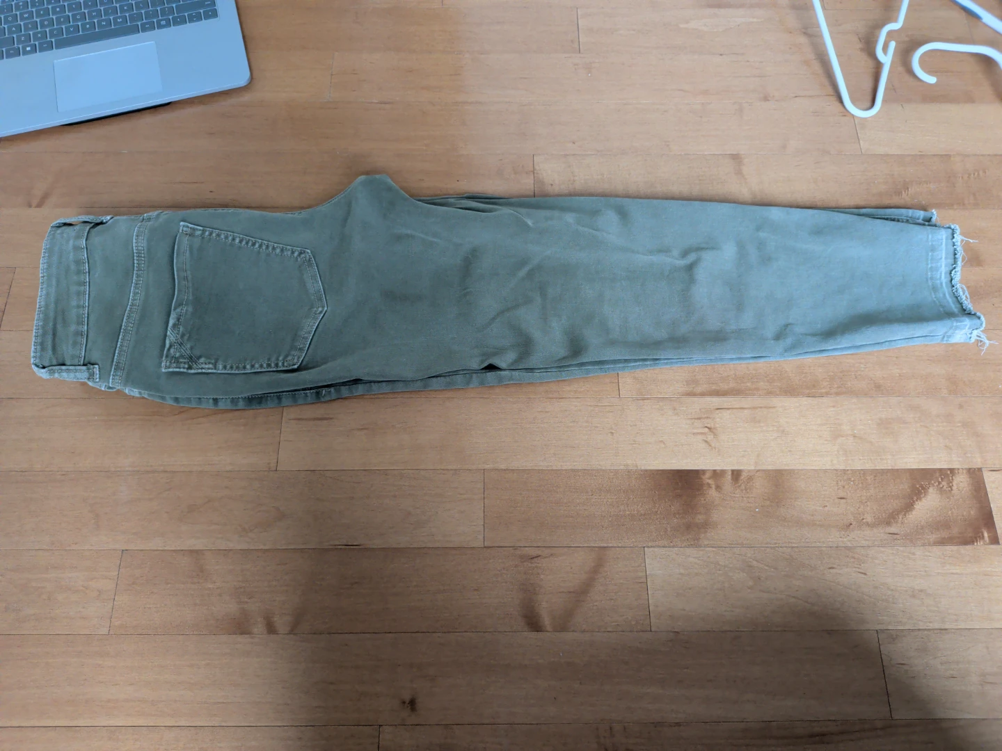 Slim straight ankle grey green jeans - photo 2