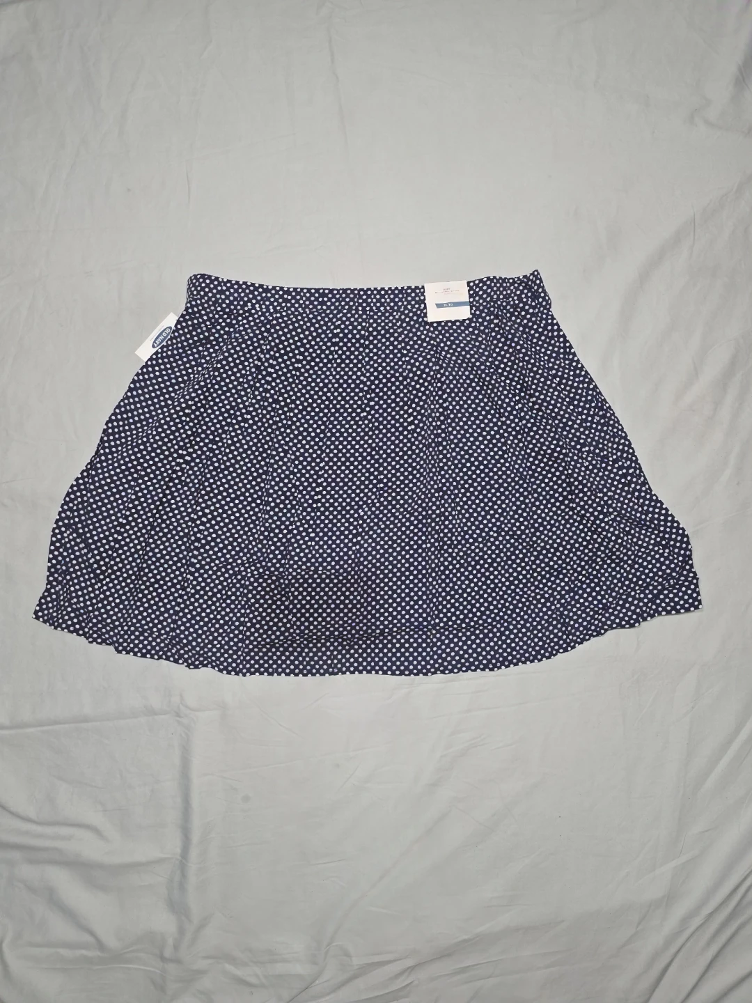 Old Navy Navy Blue Polka Dot Skirt - XL - photo 2
