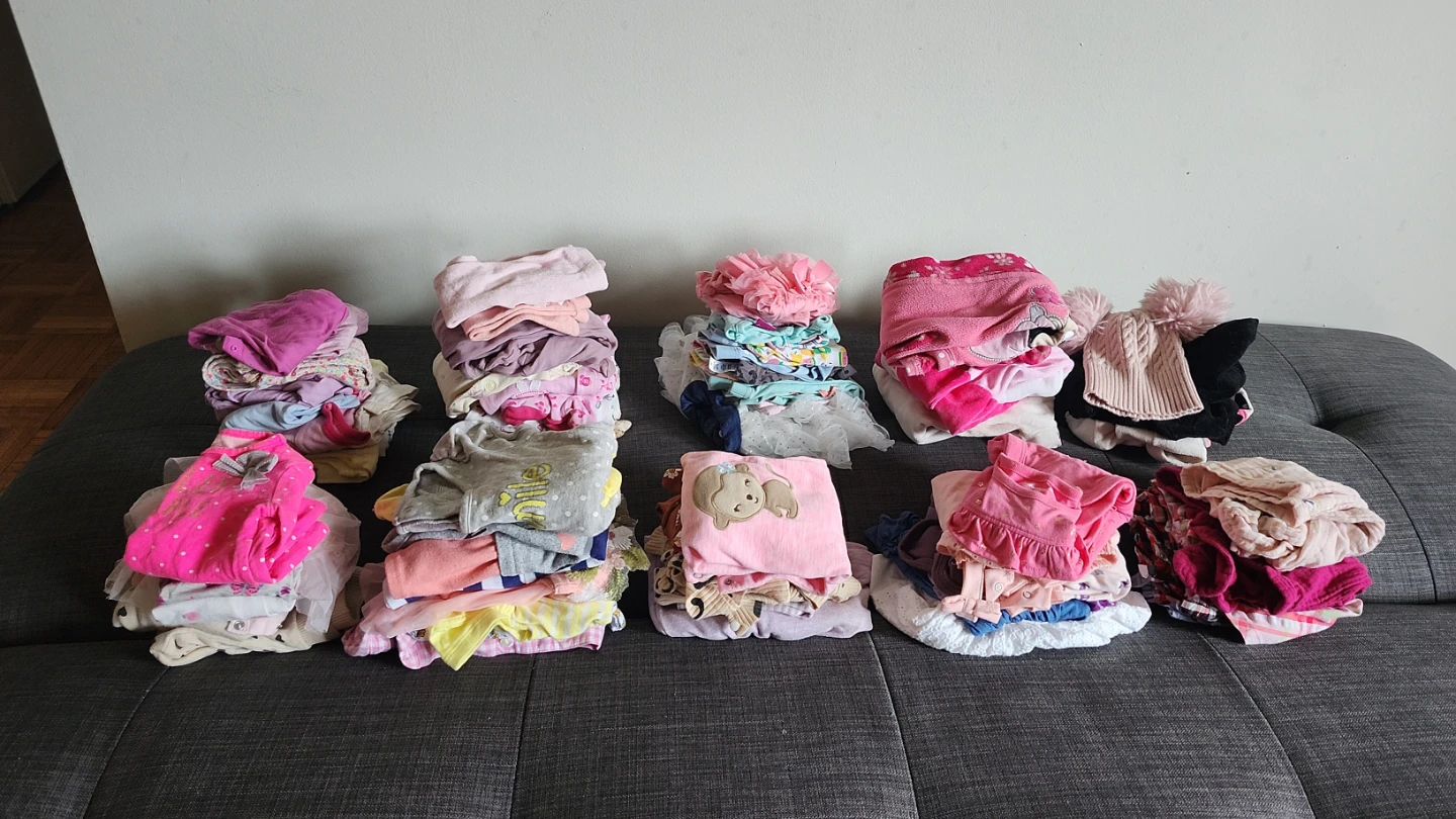 Huge lot of baby girl clothes aged 0-9 months