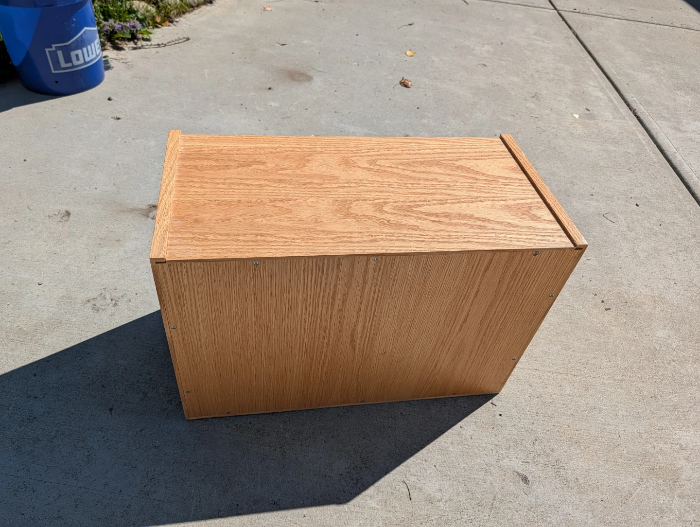 Solid wood box with rolling lid - photo 3