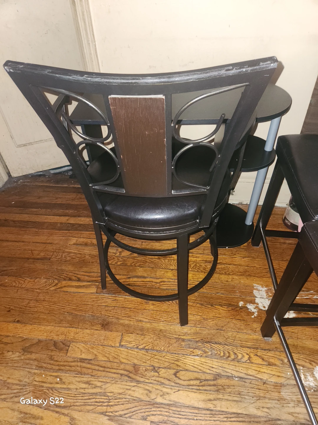 Swivel Bar Stool with Metal Frame - photo 3