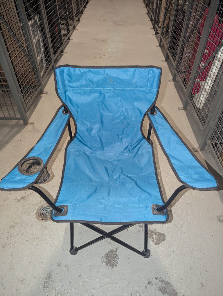 Ozark Trail Blue Folding Camp Chair with Cup Holder - photo 4