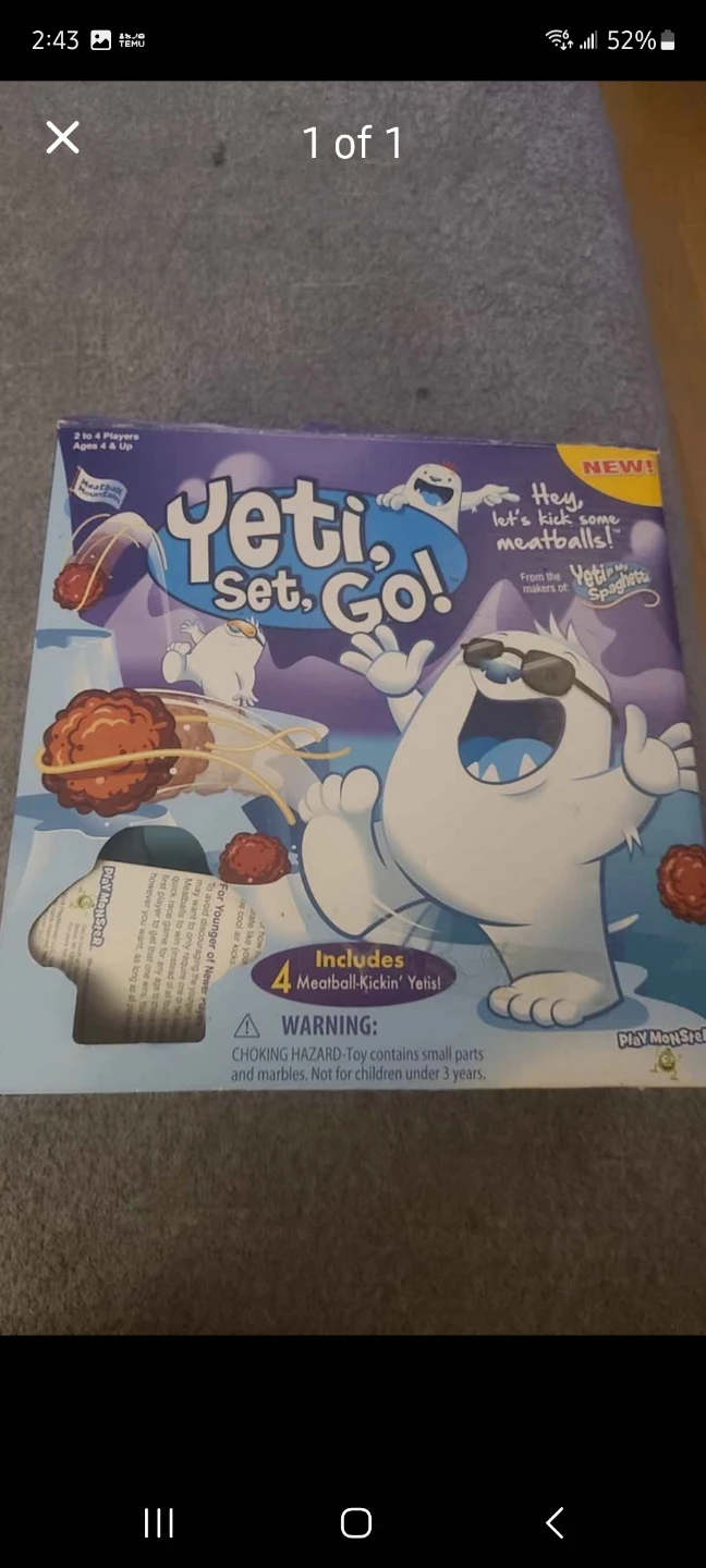Yeti, Set, Go! Board Game