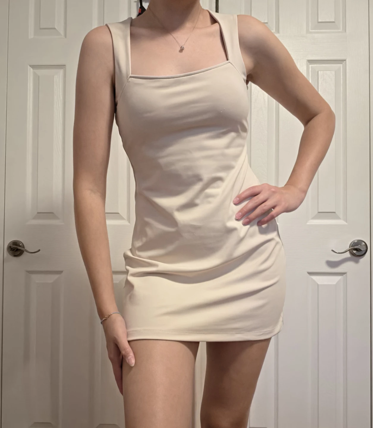Bone Coloured Tennis Dress