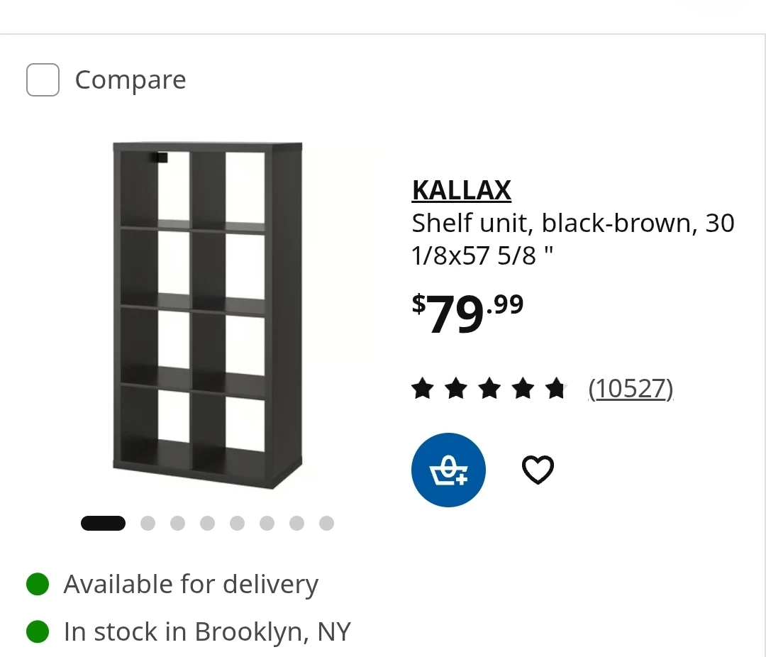 IKEA KALLAX Shelf Unit 2X4