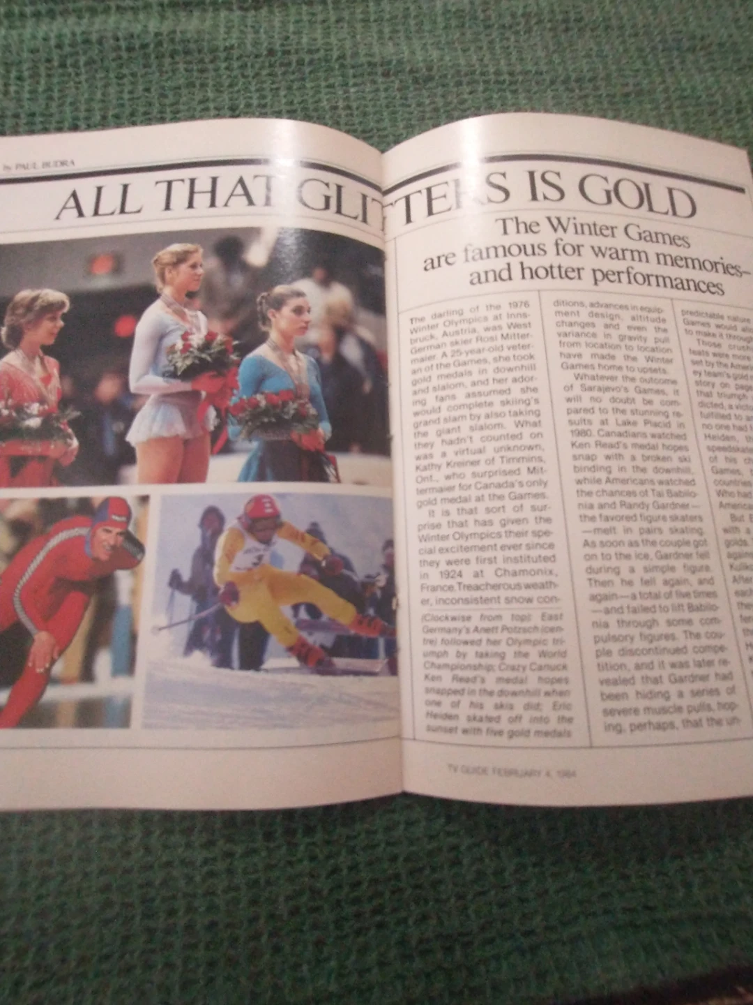 1984 TV Guide Sarajevo Winter Olympics Insert Magazine - photo 5
