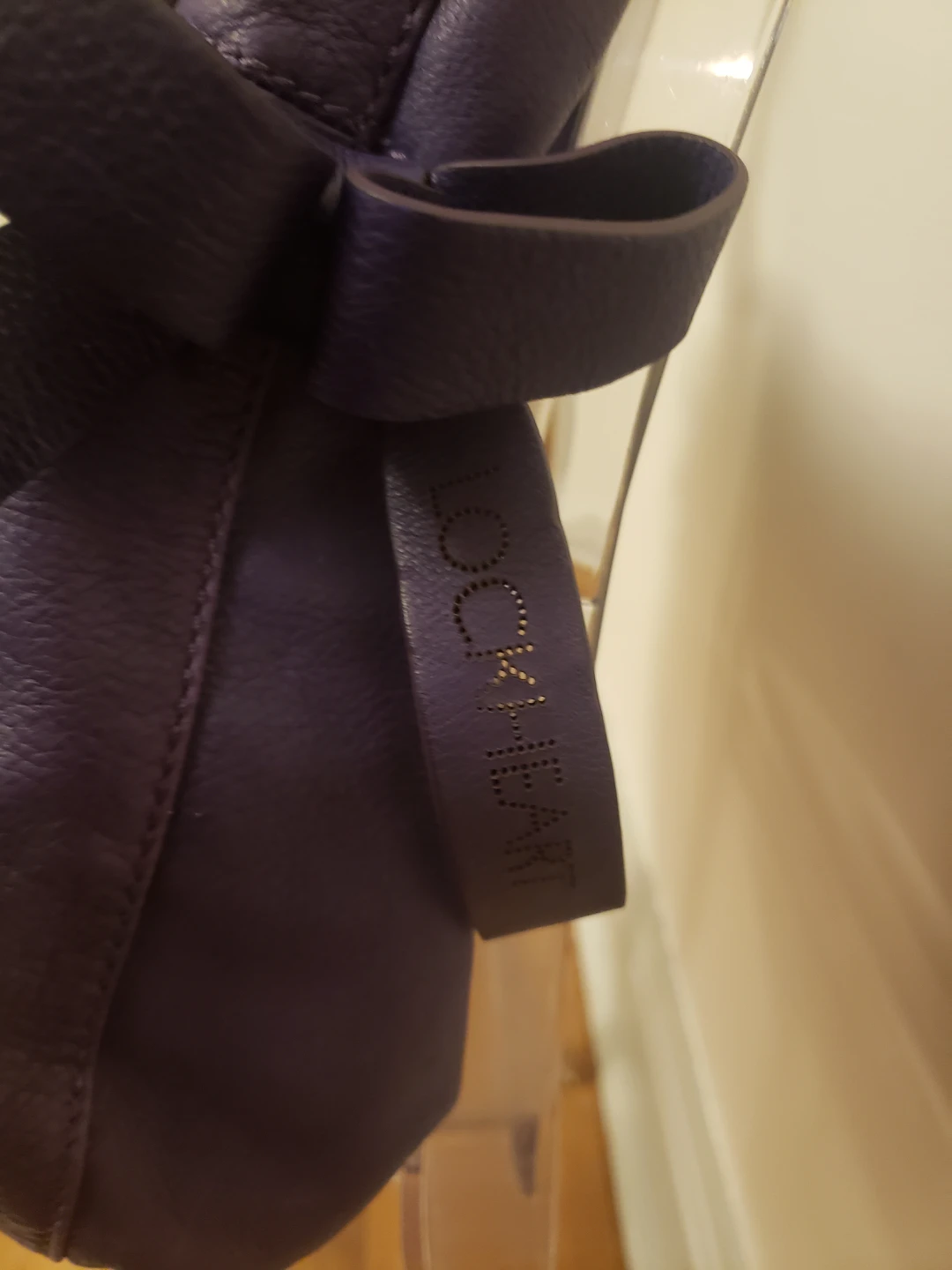 New Lockheart dark purple leather purse/bag - photo 3