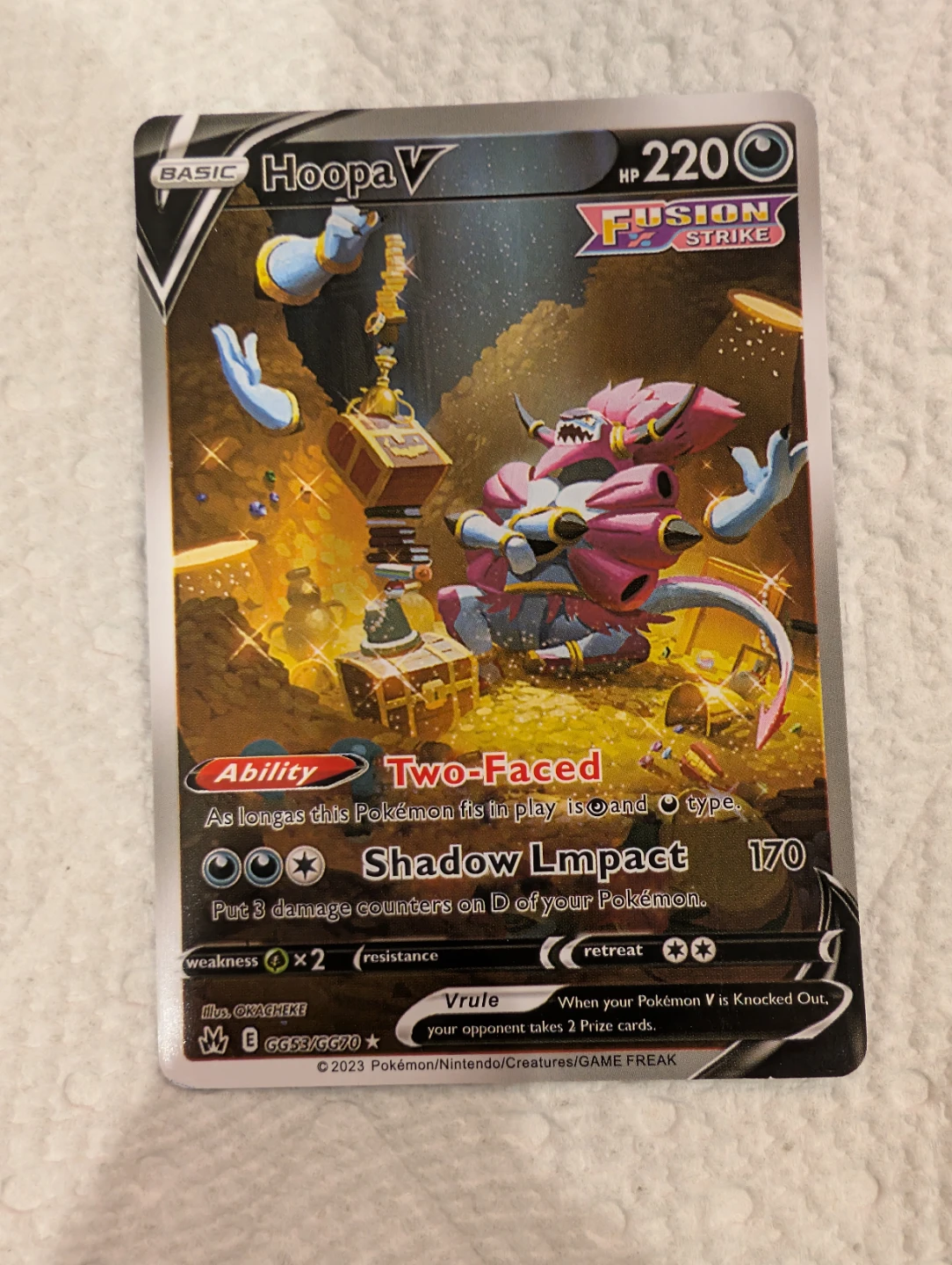 Hoopa V - SWSH : Crown Zenith Galarian Gallery Trading Card - photo 3