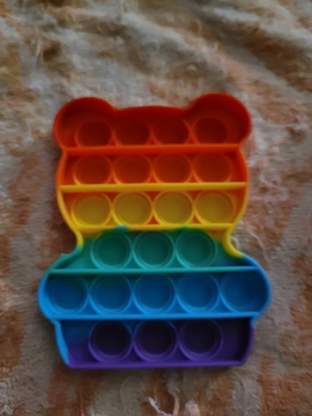 Rainbow Bear Pop It Fidget Toy