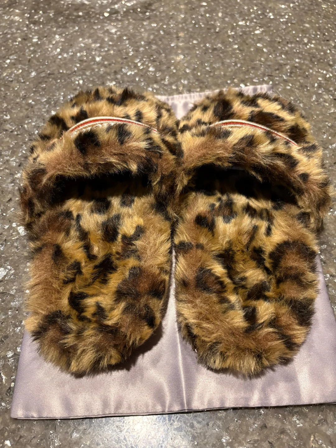 Balenciaga Leopard Print Furry Slides - Size 40 - photo 2