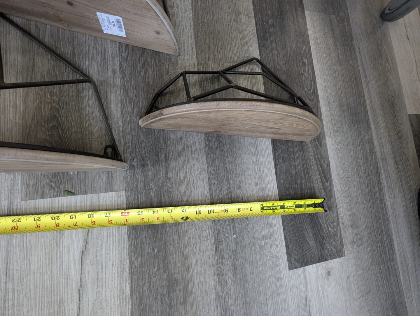 Set of 3 Geometric Wall Shelves - photo 3