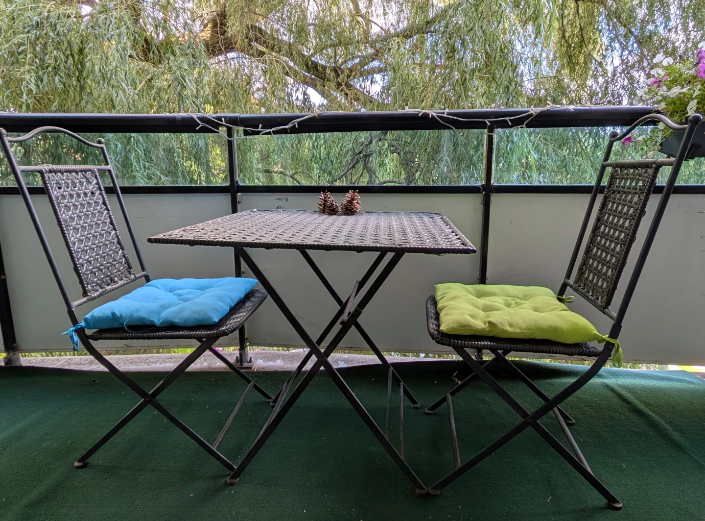 Folding Bistro Set with 2 Chairs - photo 2