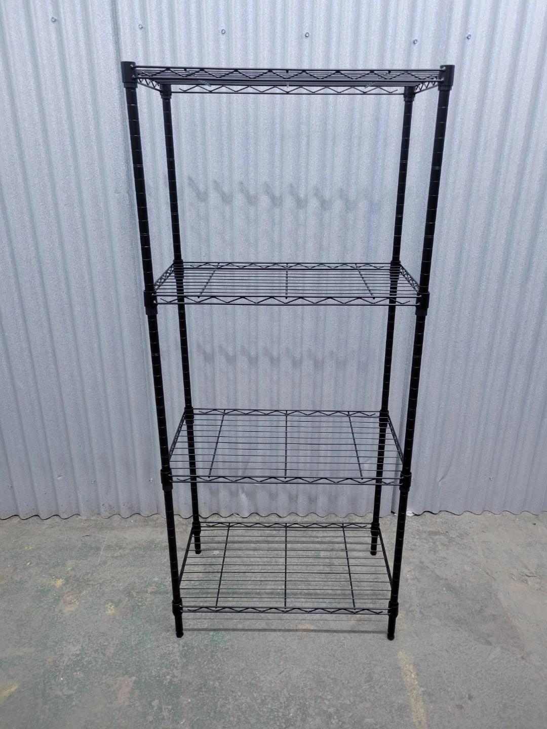 Brand new Black 4 Tier Wire Shelving Unit