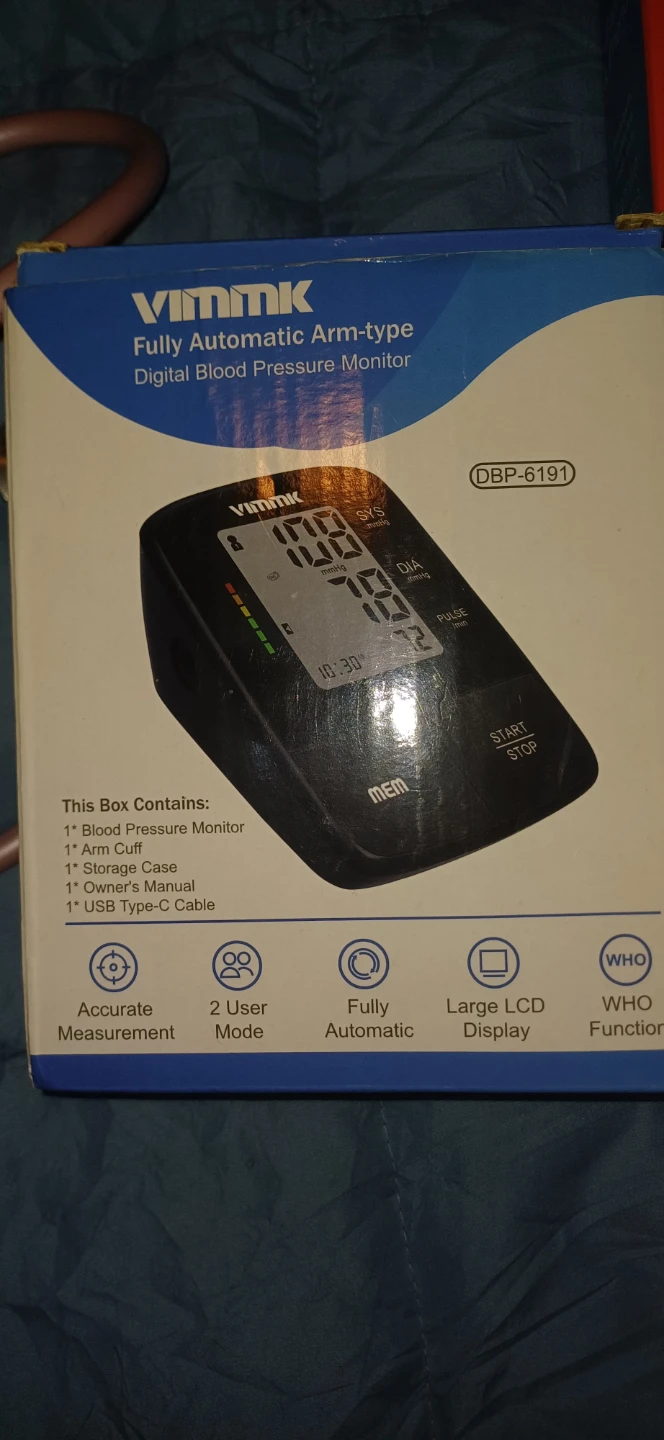 Vimmk Fully Automatic Arm-type Digital Blood Pressure Monitor - photo 2