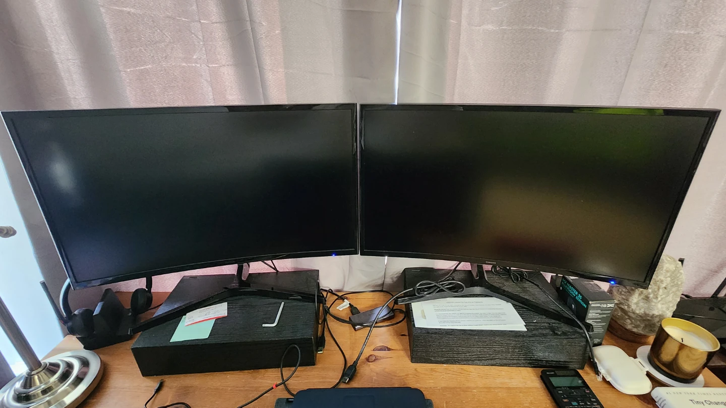 Two Samsung Computer Monitors