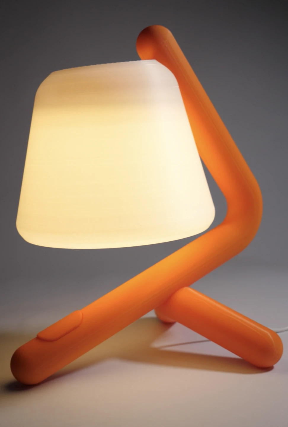 Orange and White Table Lamp - photo 4