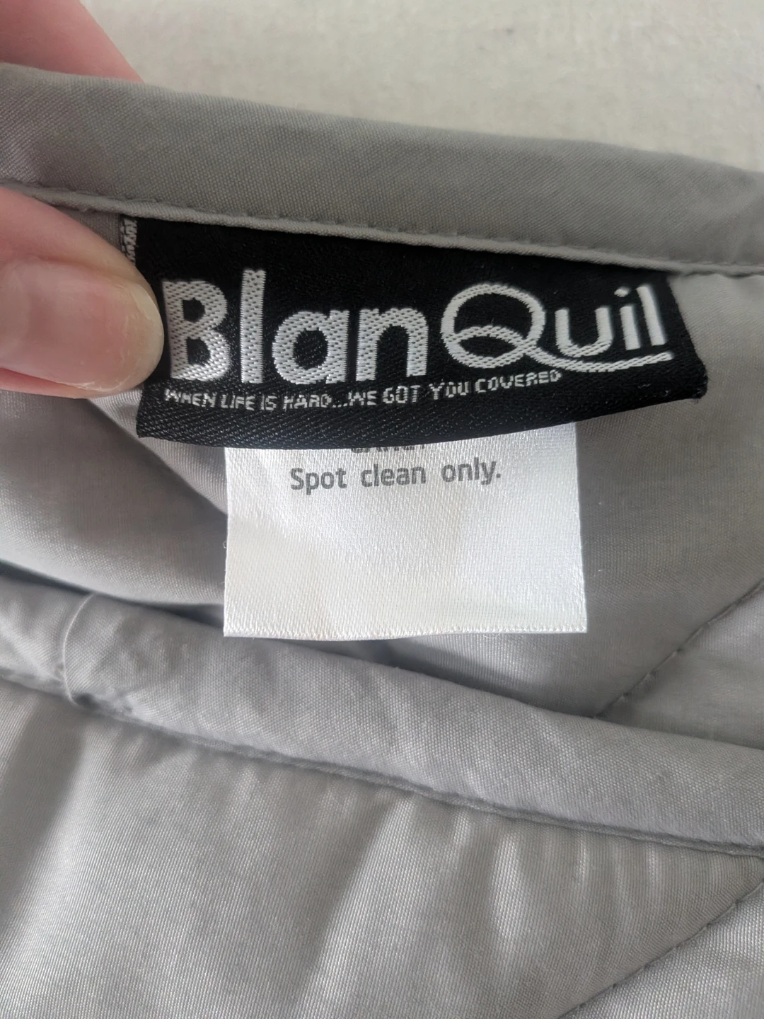 BlanQuil Grey Quilted Throw Blanket - photo 2
