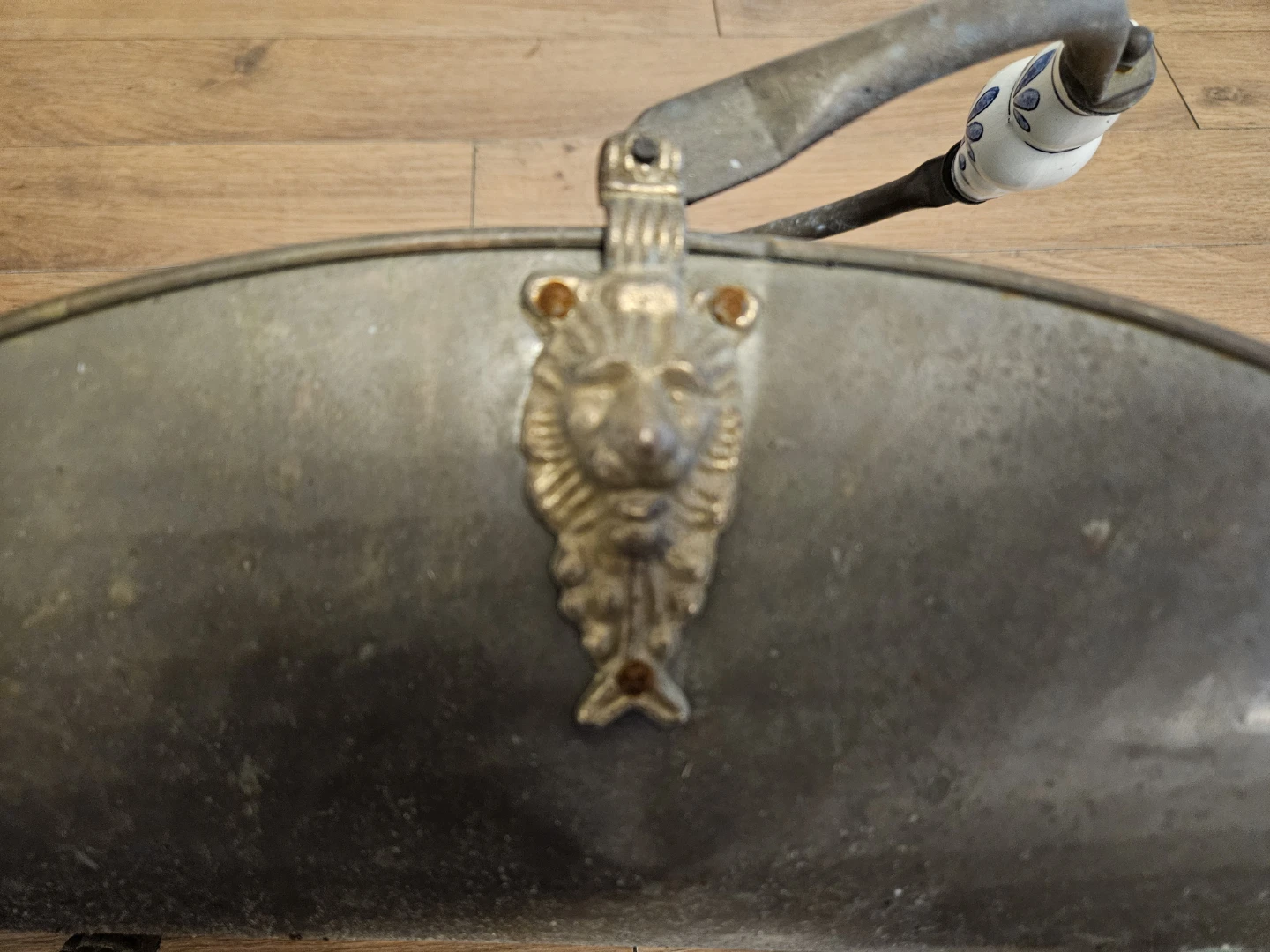 Vintage fireplace copper or brass  Log Holder - photo 4