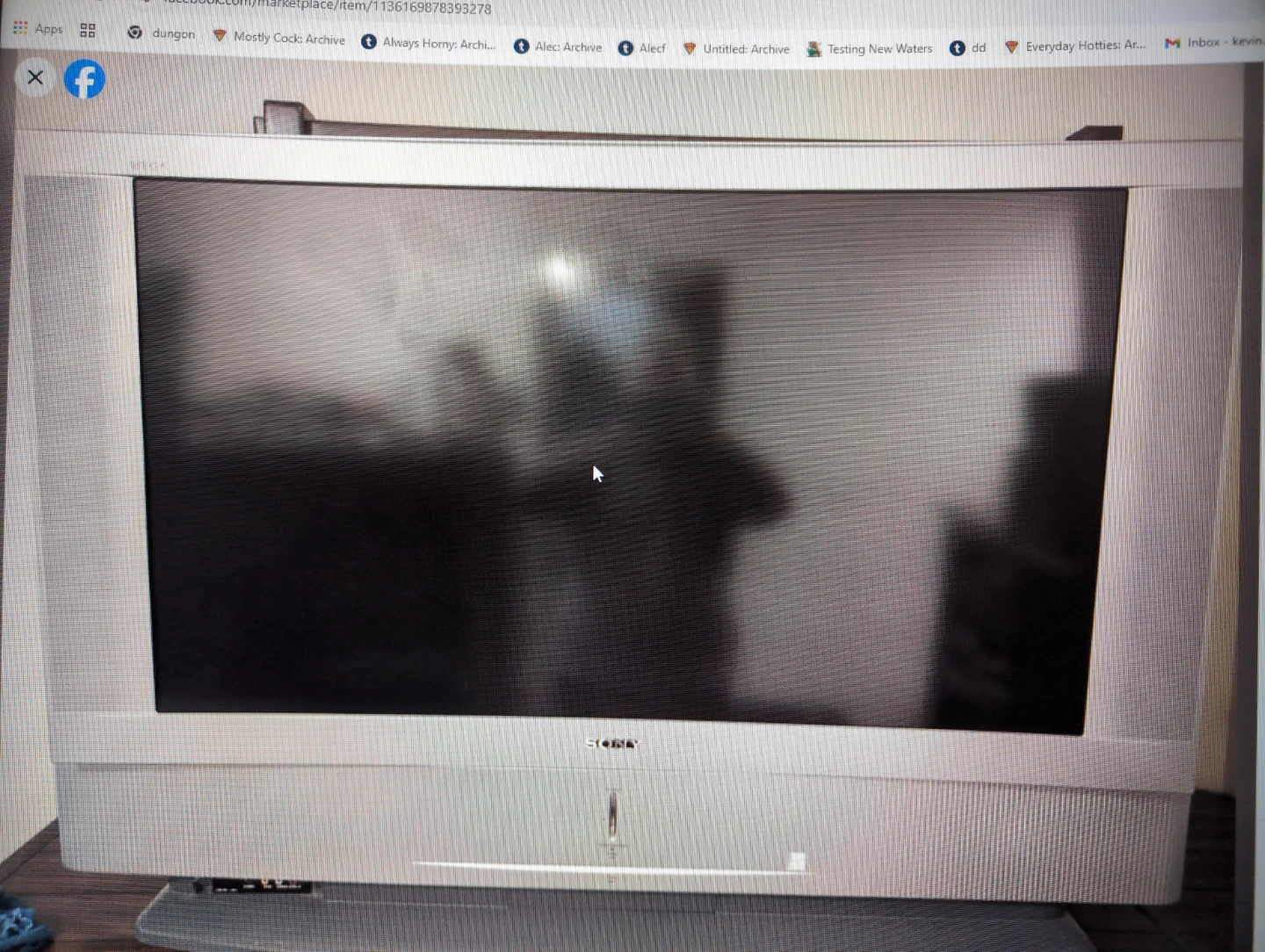 Sony CRT Television rear projection