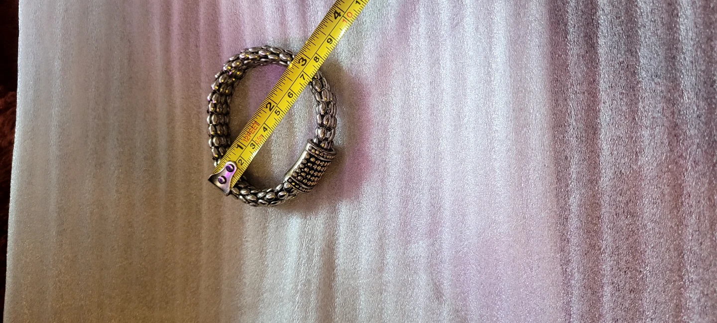 Silver Tone Chunky Link Magnet Bracelet - photo 4