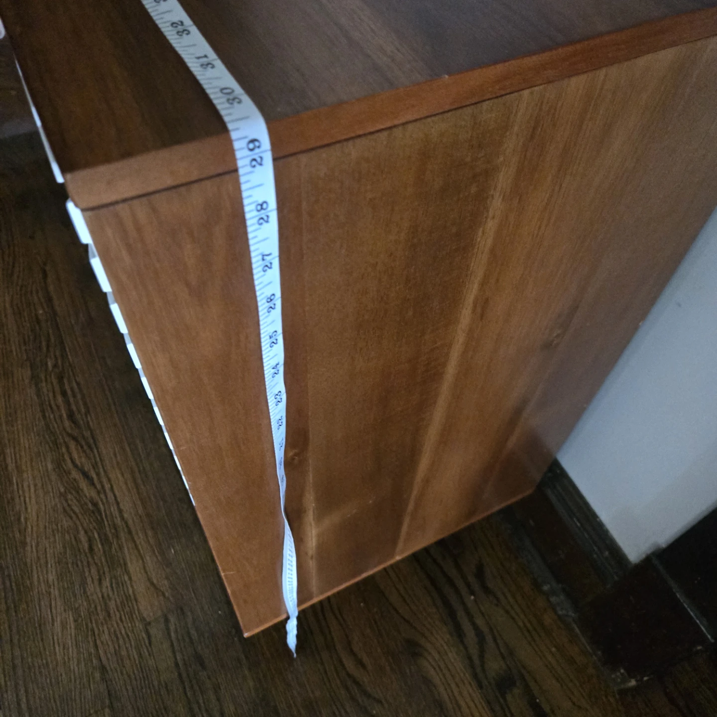 Modern Accent Cabinet with White Geometric Doors - photo 4