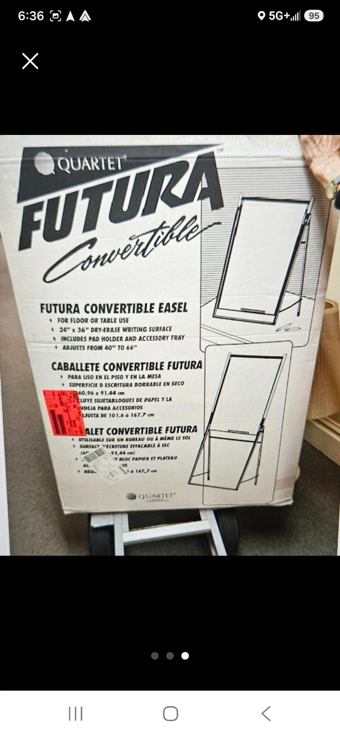 NEW Quartet Futura Convertible Easel Whiteboard - photo 3