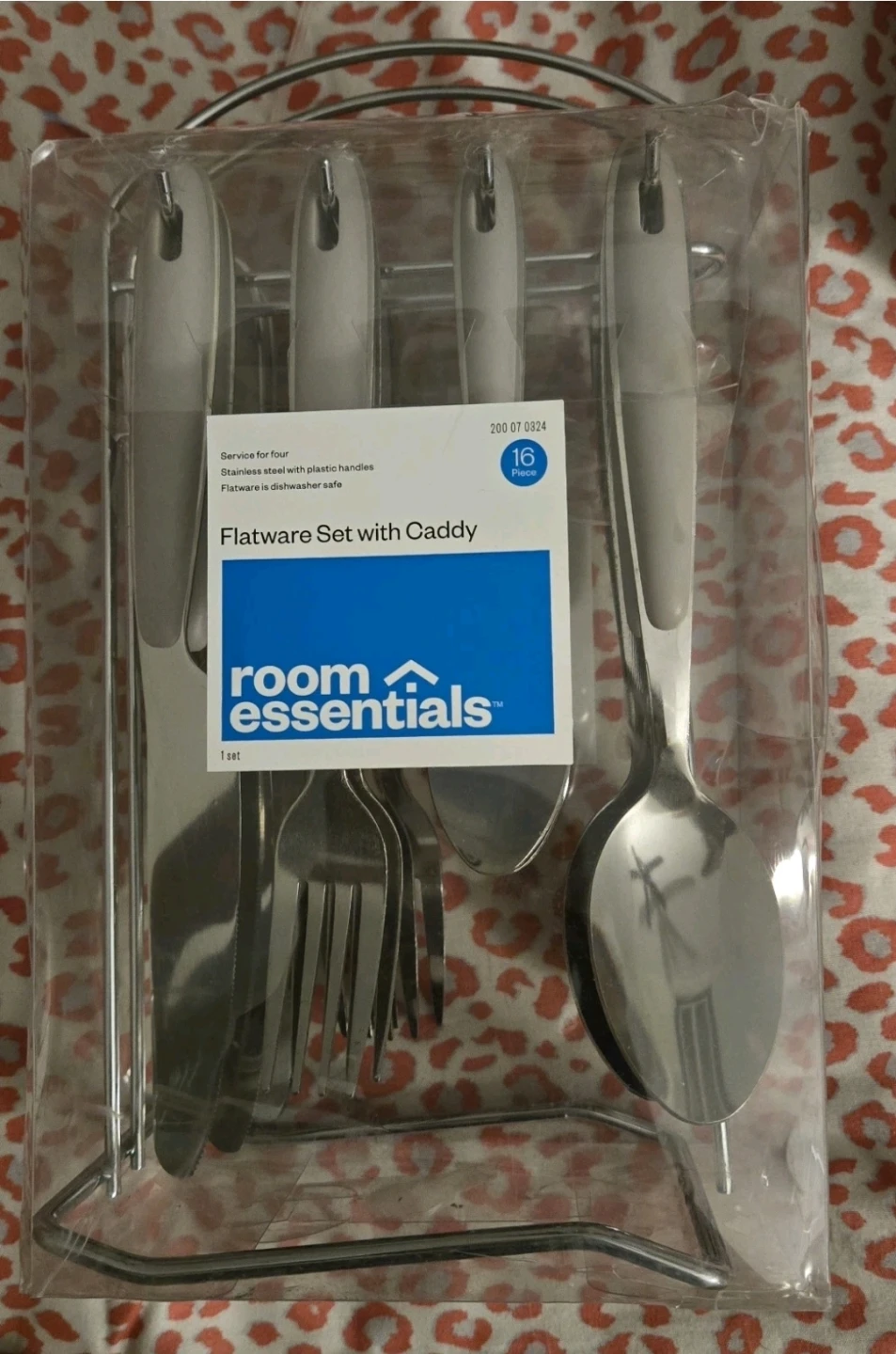 Room Essentials Flatware Set w/ Caddy - 16 pc set