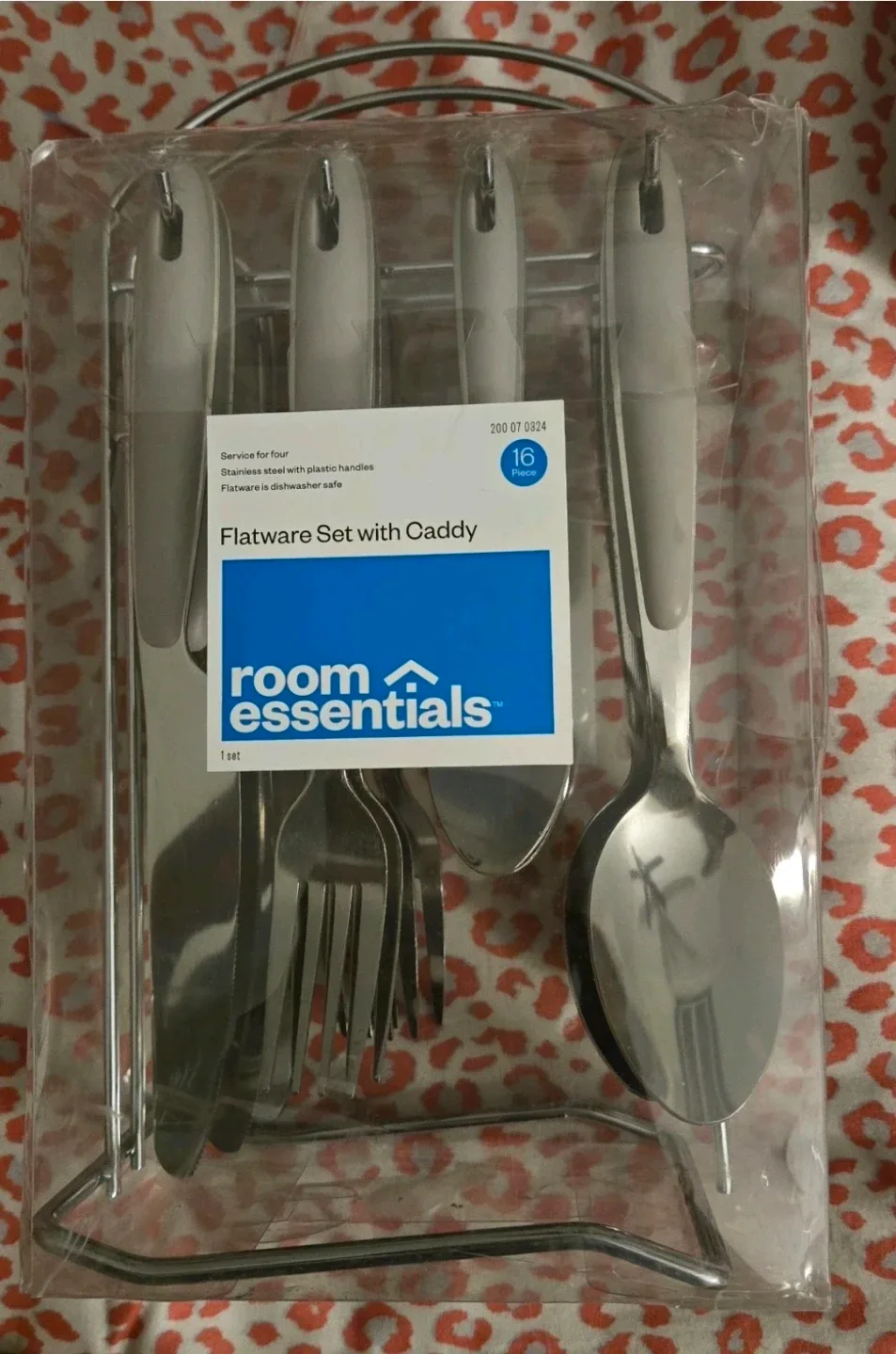 Room Essentials Flatware Set w/ Caddy - 16 pc set