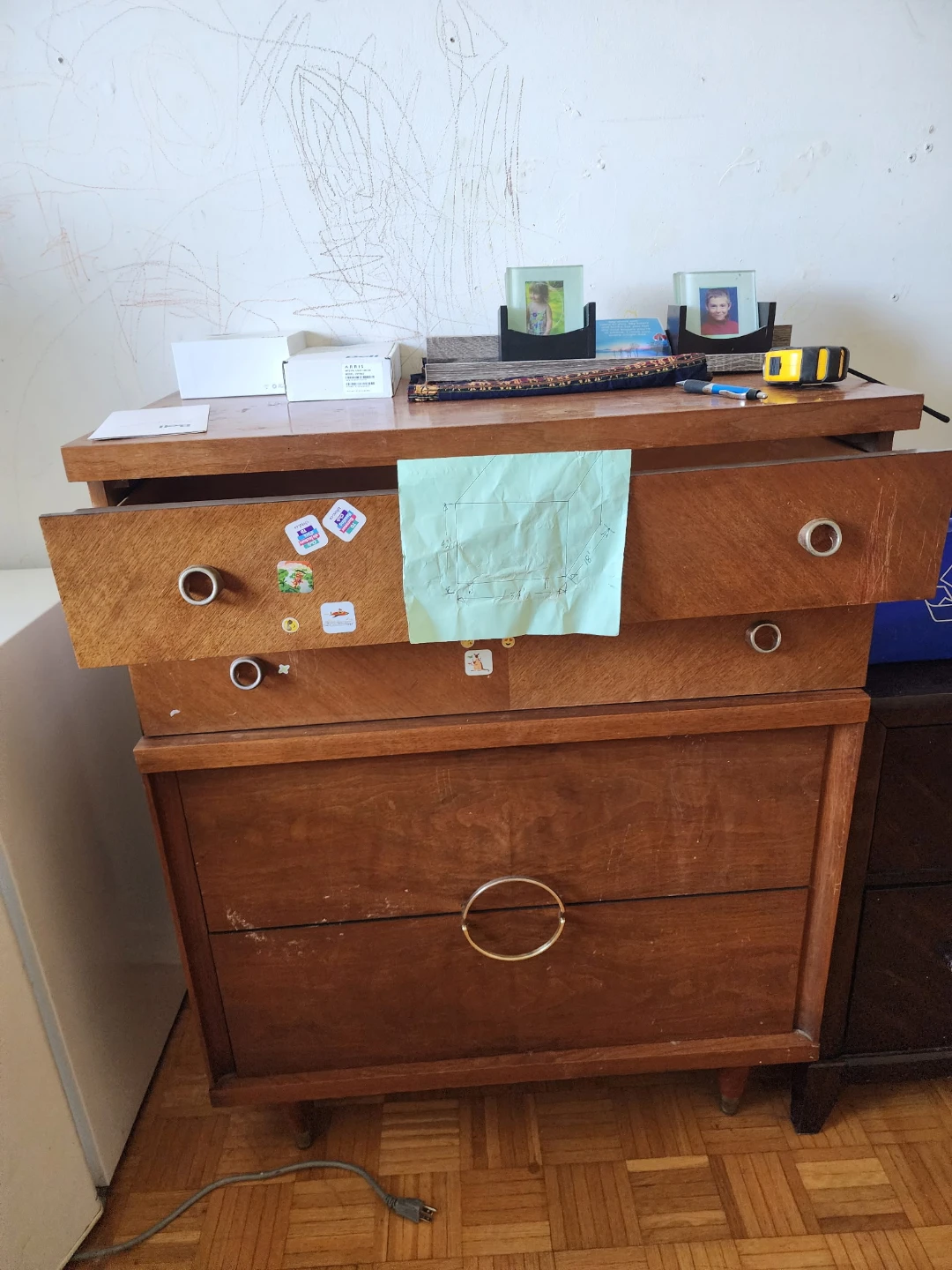 Wooden Dresser with Drawers