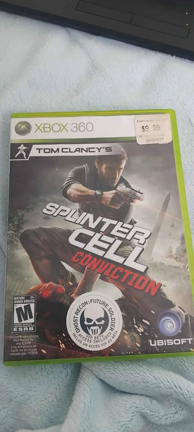 Tom Clancy's Splinter Cell Conviction Xbox 360 Game