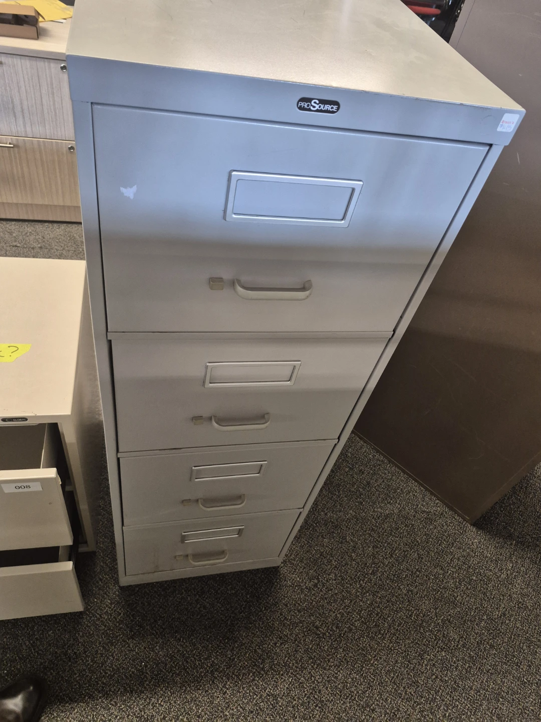 ProSource Grey 4-Drawer Vertical Filing Cabinet
